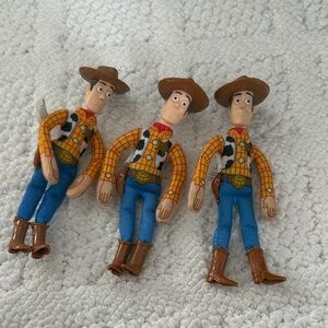 Vintage Original Toy Story Woody Action Figures Set of 3 1995